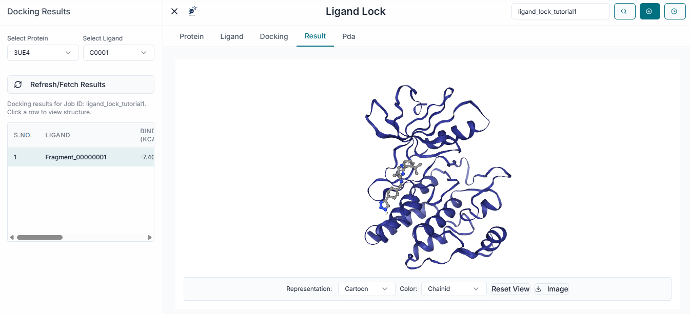 Visualizing a selected pose
