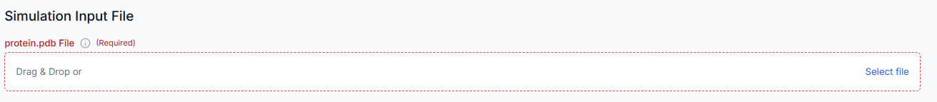 Upload protein title