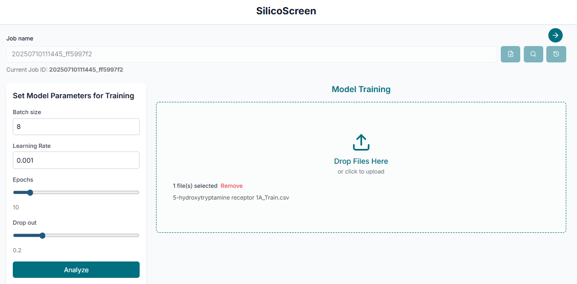 Upload training data