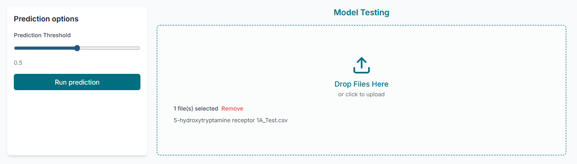 Predict Activity button